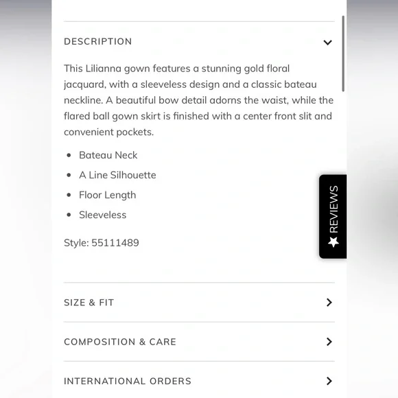 Kay Unger Lilianna Gown NWT - Picture 5 of 11